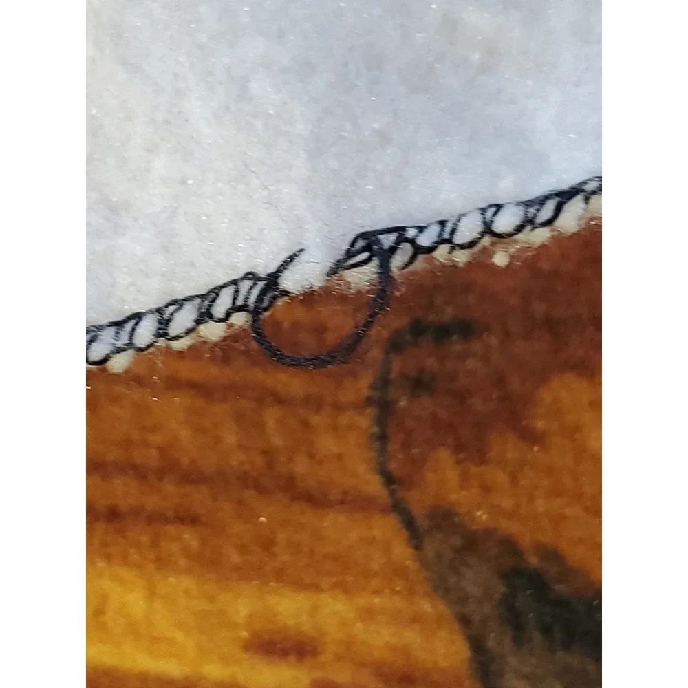 Vntg. 1980s Hunting Dogs‎ Blanket - Labs/Ducks/Wildlife/Polyester/Nostalgia/GenX